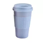 Reusable Bamboo Fibre Coffee Cups Eco Friendly S 3 300ml Portable Coffee Tea Mugs Travel Mug With Lid