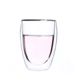 200ml Double Coffee Mugs With The Handle Mugs Drinking Insulation Double Wall Glass Tea Cup Creative Milk
