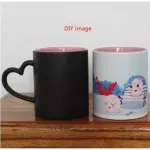 Diy Photo Mug Hot Water Change Color Ceramic Cup Inside Colors Outside Diy Ceramic Mug Customize Picture Mazwei