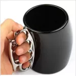 Creative Fist Cup Brass Knuckles Cup Ceramic Coffee Mug Porcelain Coffee Mug With Knuckle Novelty S