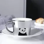 Creative Specular Reflection Coffee Mug with Animal Series Mirror Reflection Coffee Cup Coffeeware Set