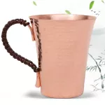 Moscow Mule Copper Mugs Solid Copper Drinking Cup For Moscow Mule Cocktail Wine Coffee Tea Drinks Beverage 2 Sizes To Choose