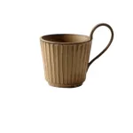 Japanese Vintage Coarse Pottery Milk Breakfast Mug Ceramic Household Microwave Oven Oatmeal Coffee Cup Yogurt Mug Drinkware