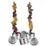 CLEAR LID Magnetic Spice Jar Set Stainless Steel Spice Sauce Storage Container Jars Kitchen Drop Shipping