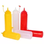250ml Sauce Vinegar Oil Ketchup Gravy Cruet Kitchen Accessories Gravy Boat Plastic condiment Dispenser Squeeze Bottle