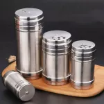 Stainless Steel Seasoning Bottle BarbeCue Seasoning Pot Pot Pepper Shaker Kitchen Utensils Seasoning Box Pepper Shaker