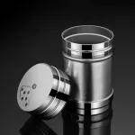 Stainless Steel Seasoning Bottle BarbeCue Seasoning Pot Pot Pepper Shaker Kitchen Utensils Seasoning Box Pepper Shaker