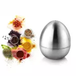 Stainless Steel Spice Jar Egg Shaped Salt Sugar Pepper Shaker Seasoning Can Kitchen Accessories JJSN10803