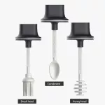 3 PURPOSE 250ml Pepper Cruet Oil Bottle Spoon Cover Moistureproof Honey Seasoning Bottle Condiment Jar Tank Kitchen Accessories