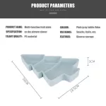 1PC Plastic Nordic Style Serving Plate Meal Dessert Tea Tray Breakfast Bread Tray Snack Plate Storage Kitchen Accessories