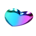 Nordic Home Decoration Accessories Jewel Serving Plate Serving Tray Metal Heart-Shaped Ring Necklace Jewelry Storage Organizer