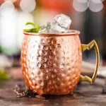 350/600ml Hammered Moscow Mule Mugs Beer Stainless Steel Stemless Wine Shot Glasses Coffee Mug Cocktail Cup Bar Jug Pitcher