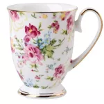 European Bone China Coffee Milk Mug Ceramic Creative Floral Painting Water Cup Afternoon Teacup Kitchen Drinkware S