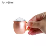 1pcs/4pcs 60ml 2 Ounces Hammered Copper Plated Moscow Mule Mug Beer Cup Coffee Cup 304 Stainless Steel Mug