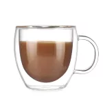 200ml Double-Layer Glass Coffee Cup High Borosilicate With Hand Espresso Glass Cup Cup Hot Cup Glassware
