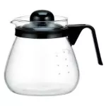 IWAKI KT7966 -BK2 Coffee Course with SCALE 1000 ml. - Black handle, Japanese brand, very clear glass and not sticking stains. Free delivery.