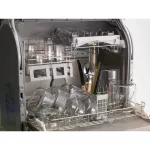 IWAKI KT7966 -BK2 Coffee Course with SCALE 1000 ml. - Black handle, Japanese brand, very clear glass and not sticking stains. Free delivery.