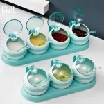 4PCS Spice Rack Spice Bottle Storage Rack Spice Jars Set Storage Kitchen Salt Seasoning Jar Pepper Bottle Barbecue Shakers