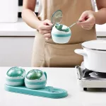 4PCS Spice Rack Spice Bottle Storage Rack Spice Jars Set Storage Kitchen Salt Seasoning Jar Pepper Bottle Barbecue Shakers