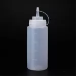 240ml/360ml/450ml/500ml Squeeze Condiment Bottles with Cap Lids Ketchup Mustard Hot Saucs Olive Oil Bottles Kitchen Accessories