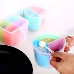 1pcs Three or Four Grid Storage Seasoning Boxes Kitchen Condiment Box Spices Storage Box Detachable Container Canister