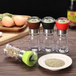 1PCS Salt Pepper Mills Manual Strong Grinder Seasoning Bottle Pepper Grinder Solid Wood Pepper Mill Kitchen Cooking TOCTB1