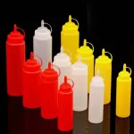 1 PCS 24oz Plastic Kitchen Oil Sauce Ketchup Squeeze Bottle Condiment Dispenser 680ml
