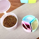1pcs Three or Four Grid Storage Seasoning Boxes Kitchen Condiment Box Spices Storage Box Detachable Container Canister