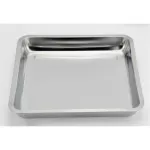 Square Stainless Steel Plate Grill BBQ Storage Steamed Grilled Fish Dish Rectangular Plate Tray for Food Thickening Pans
