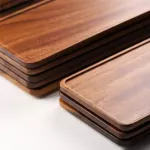 Walnut Disk Sundries Storage Holder Pallet Porch Household Dishes Rectangular Dessert Snack Bread Fruit Desk