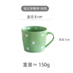 Cute 200ml Polka Dot Mugs Milk Cup Ceramic Creative Juice Water Mug Home Drinkwares Red Pink