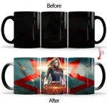 1pcs New 350ml Magic Color Changing Mugs Ceramic Coffee Milk Cups For Family Children Friends