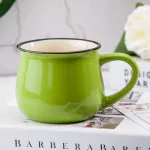 Home Office Creative Retro Tea Coffee Eco-Friendly Mug Quality Ceramics Drinking Mugs Ceramics engraving Red Cups