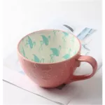 Creative Mug Nordic Style Large Capacity European Coffee Mug Flower Cups Breakfast Milk Tea Juice Mug