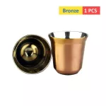 80ml Double Wall Stainless Steel Espresso Cup Insulation Nespresso Pixie Cup Capsule Shape Cute Thermo Cup Coffee Mugs