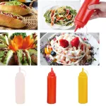 Squeeze Bottle 8/12/16/24/32OZ Kitchen Squeeze Bottle Condiment Sauce Vinegar Keetchup Dispenser Kitchen Tools
