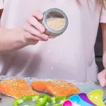 Magnetic Spice Jars with Label Sticker Stainless Steel Spice Tinsoning Continers Spice Tank Kitchen Tools for Household