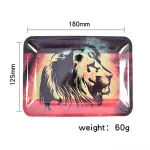 180*125mm Rolling Tray Metal Weed Accessories Tin Tobacco Storage Tray Cigarette Container Smoking Accessories