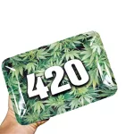 180*125mm Rolling Tray Metal Weed Accessories Tin Tobacco Storage Tray Cigarette Container Smoking Accessories