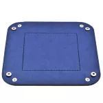 Foldable Storage Box Pu Leather Square for Dice Table Games Key Wallet Coin Box Tray Desk Storage Box Tays Decor