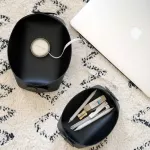 JINSERTA PU Leather Folding Tray Jewelry Display Plate Cosmetic Organizer Desk Keys Coins Wallet Sundries Decor Tay S