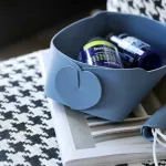 JINSERTA PU Leather Folding Tray Jewelry Display Plate Cosmetic Organizer Desk Keys Coins Wallet Sundries Decor Tay S