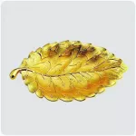 JINSERTA METAL STORAGE TRAY GOLD FRUIT DESSERT CREATIVE Leaf Shape Silver Snack Nuts Organizer for Home Party Wedding