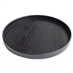 Multi-Functional Round Wooden Plate Food Snack Serving Trays Salad Bowl Platter For Cake Fruit Dessert Storage Trays 21-30cm