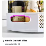 360rotating Shelf Kitchen Seasoning Storage Container Rotatable Plastic Solid Color Desk Cosmetics Storage Tray Organizer