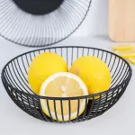 Fruit Holder Vegetable Basket Iron Wire Candy Biscuit Bowls Tray Kitchen Food Storage Lbspping