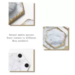 Marble Storage Tray Retro Jewelry Display Plate Cosmetic Organizer Food Container Tea Coffee Milk Serving Tay S