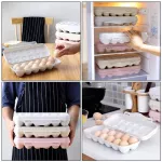 18-Cell Egg Storage Box Egg Tray Holder Egg Storage Box Refrigort Crisper Storage Container Home Storage Organization