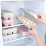18-Cell Egg Storage Box Egg Tray Holder Egg Storage Box Refrigort Crisper Storage Container Home Storage Organization
