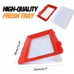 High Quality Preservation Serving Tray Food Organizer Keing Fresh Tray Kitchen Cover Plate Decorative Traray
